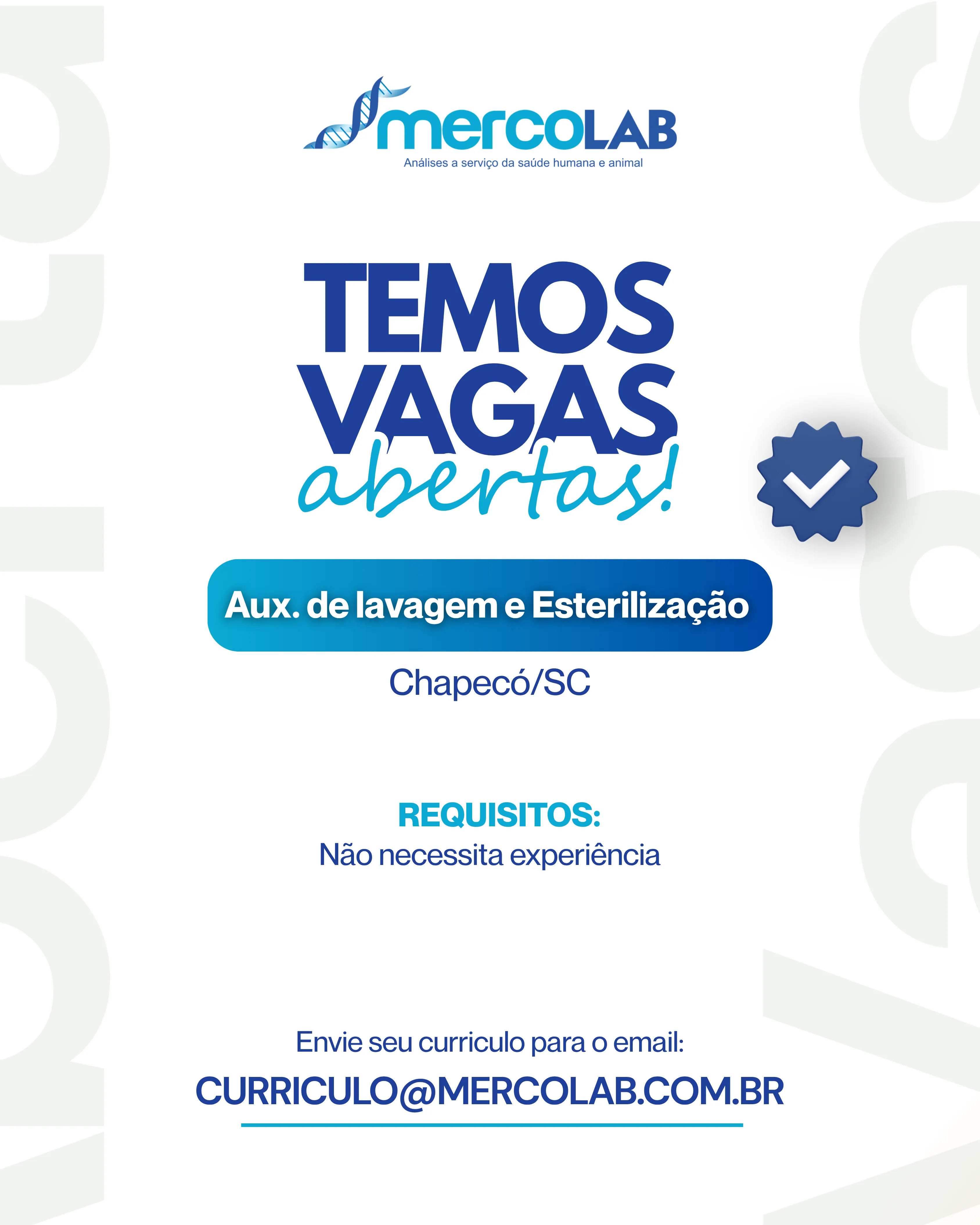 Auxiliar de Lavagem e Esterilização