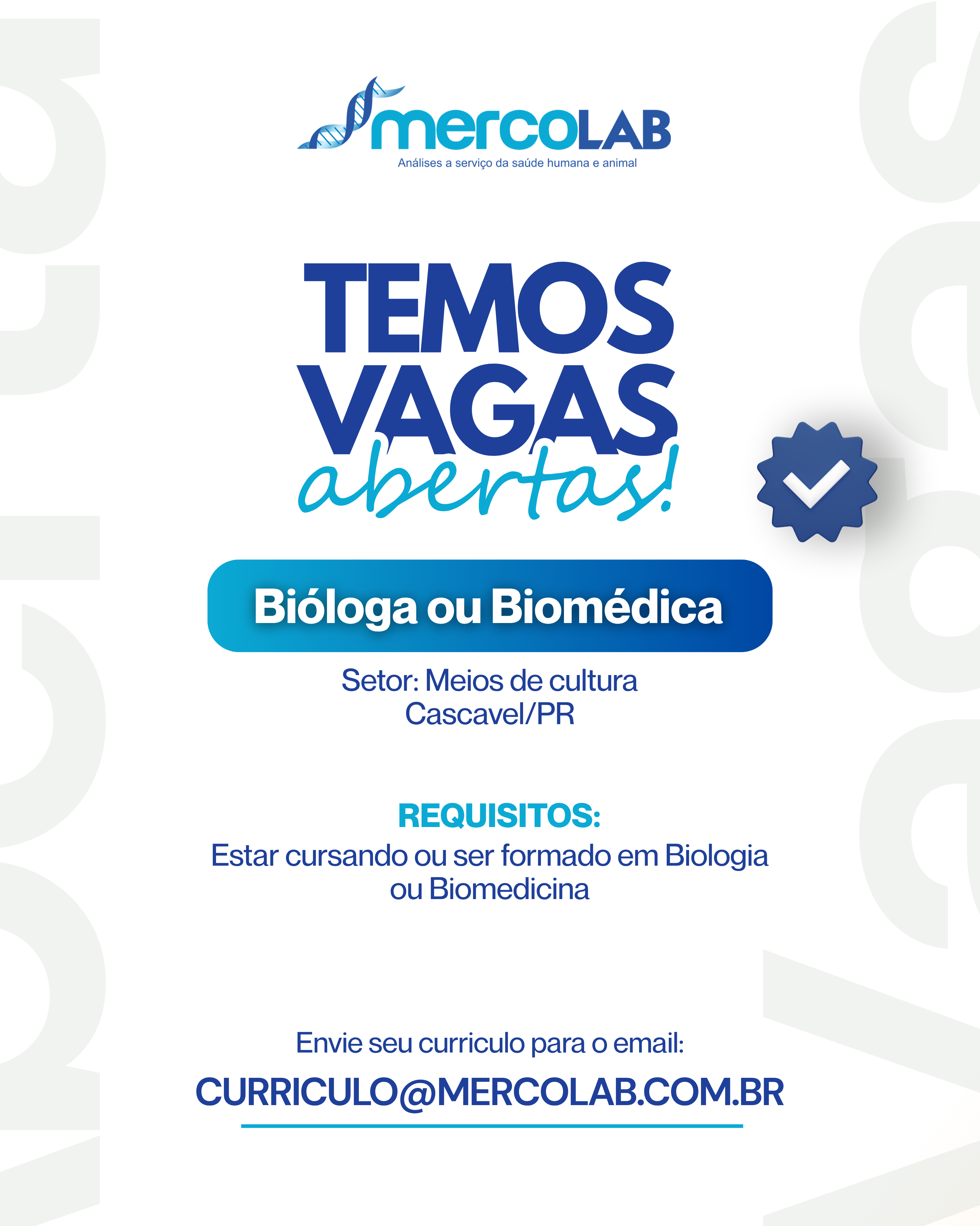 Bióloga ou Biomédica